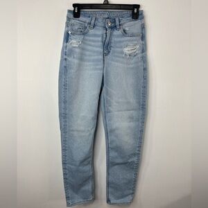 American Eagle distressed mom Jean